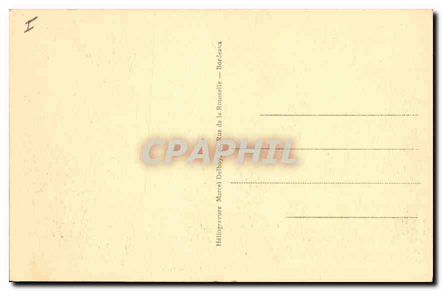 CPA Biarritz Rocher du Phare  — Verso