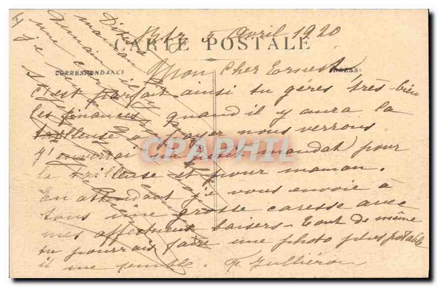 CPA Biarritz Effet de Nult  — Verso