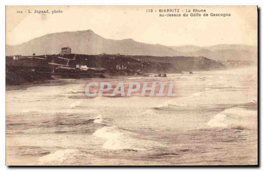 Biarritz - La Rhune au-dessus du Golfe de Gascogne — L. Jugand, photo, n°183
