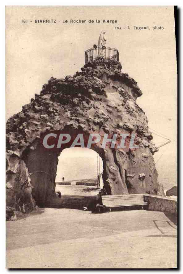 CPA Biarritz Le Rocher de la Vierge 