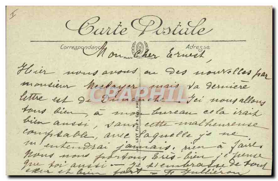 CPA Biarritz Le Rocher de la Vierge  — Verso