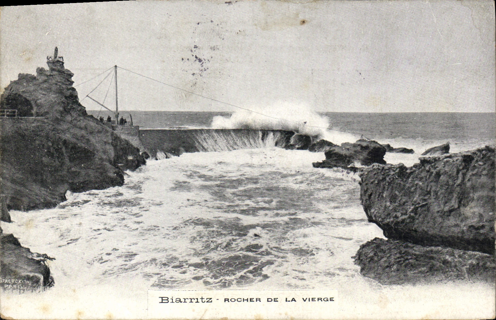 Biarritz - Rocher de la Vierge — éditeur Starck, Paris