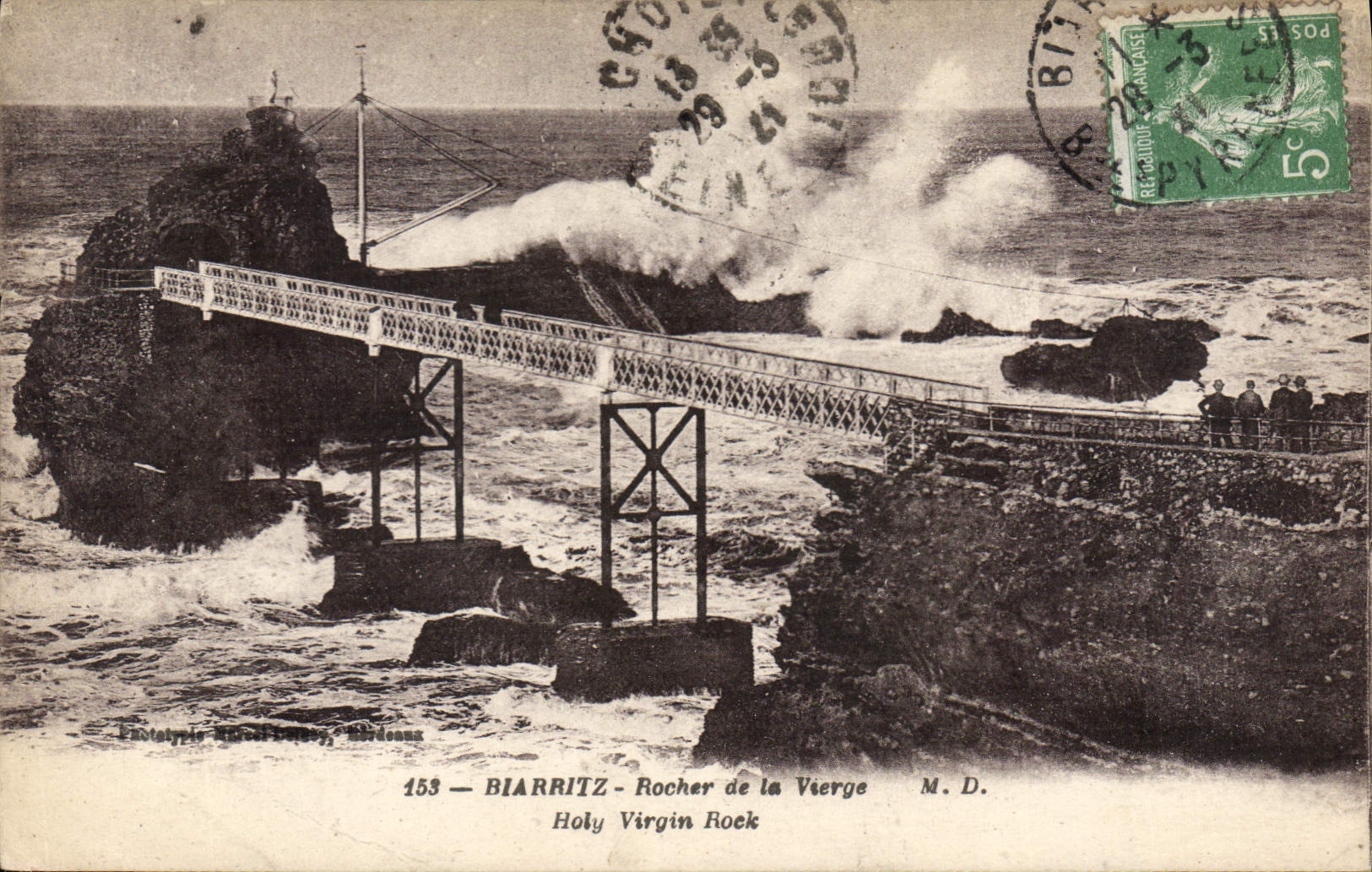 CPA Biarritz Rocher de la Vierge 