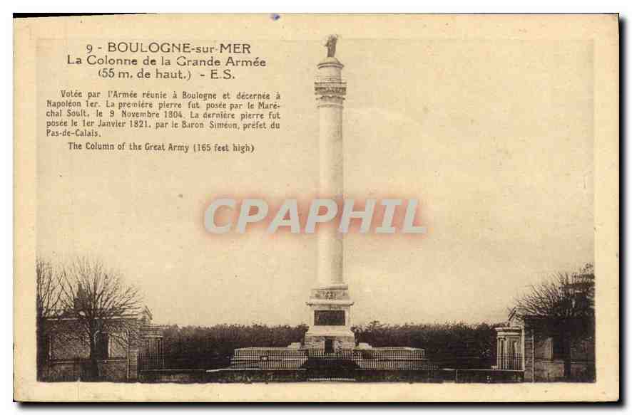 Boulogne-sur-Mer — La Colonne de la Grande Armée — E.S.