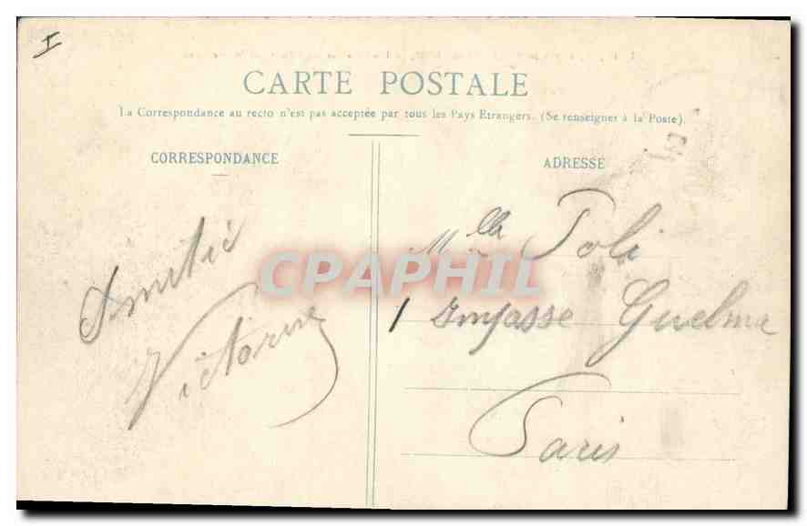 Boulogne-sur-Mer — Une Mer agitée (Route de Wimereux) — L. D., B., 657 — Rückseite