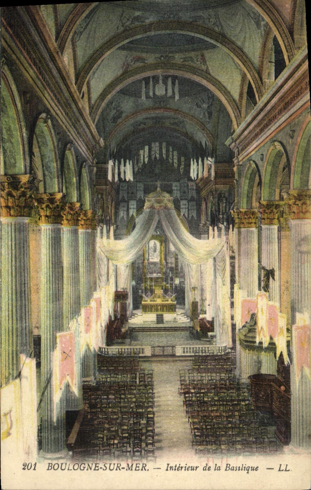 Boulogne-sur-Mer — Intérieur de la Basilique — LL, n° 201