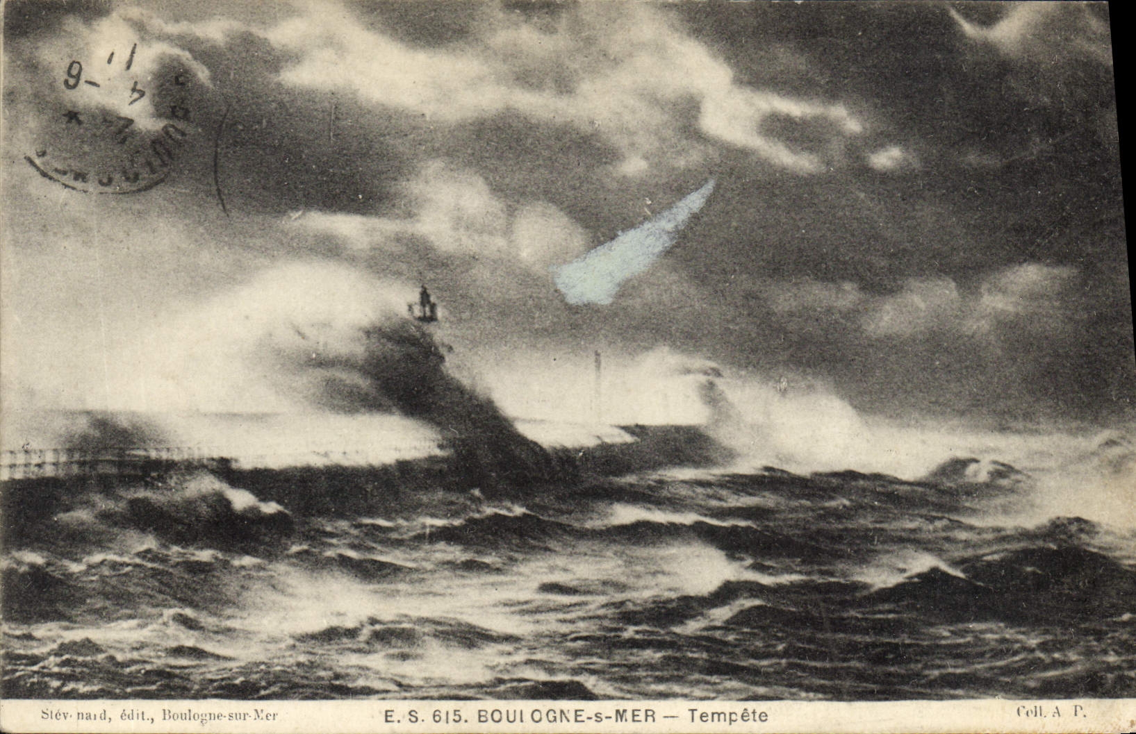 CPA Boulogne s Mer Tempete 