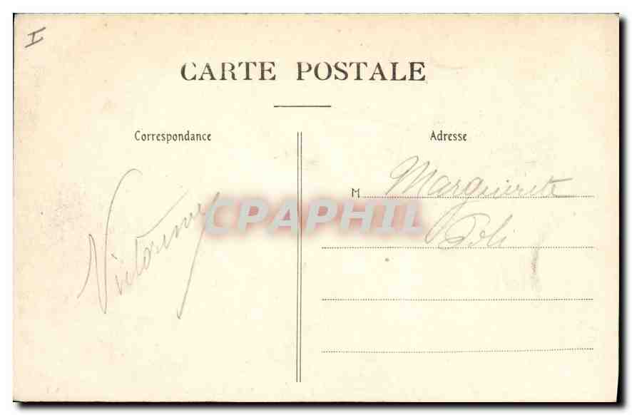 CPA Boulogne s Mer Tempete  — Rückseite