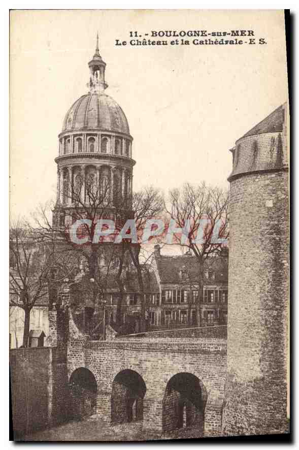 Boulogne-sur-Mer — Das Schloss und die Kathedrale - E.S. — Stevenard, Verlag
