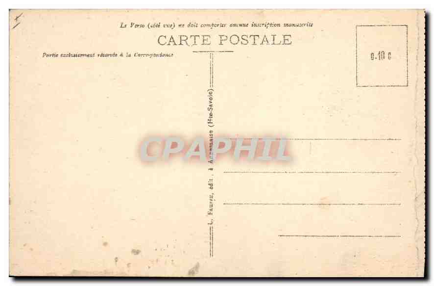 CPA Chamonix Mont Blanc Hte Savoie La Mer de Glace et les Grandes Aiguilles  — Verso