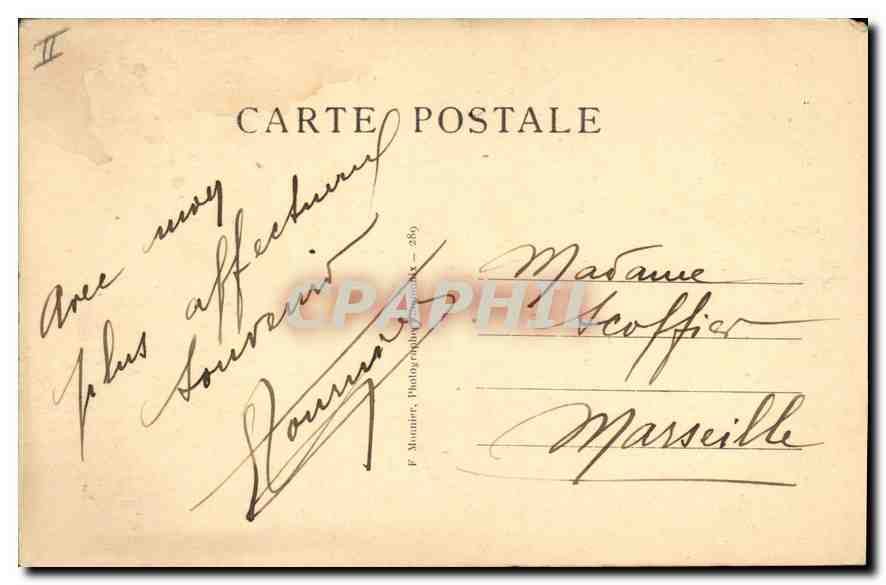 CPA Les Bossons et le Mont Blanc  — Verso