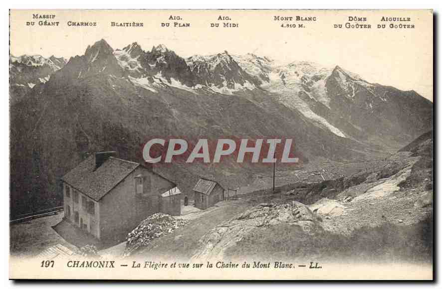 Chamonix — La Flégère et vue sur la Chaîne du Mont Blanc — LL. — n° 197