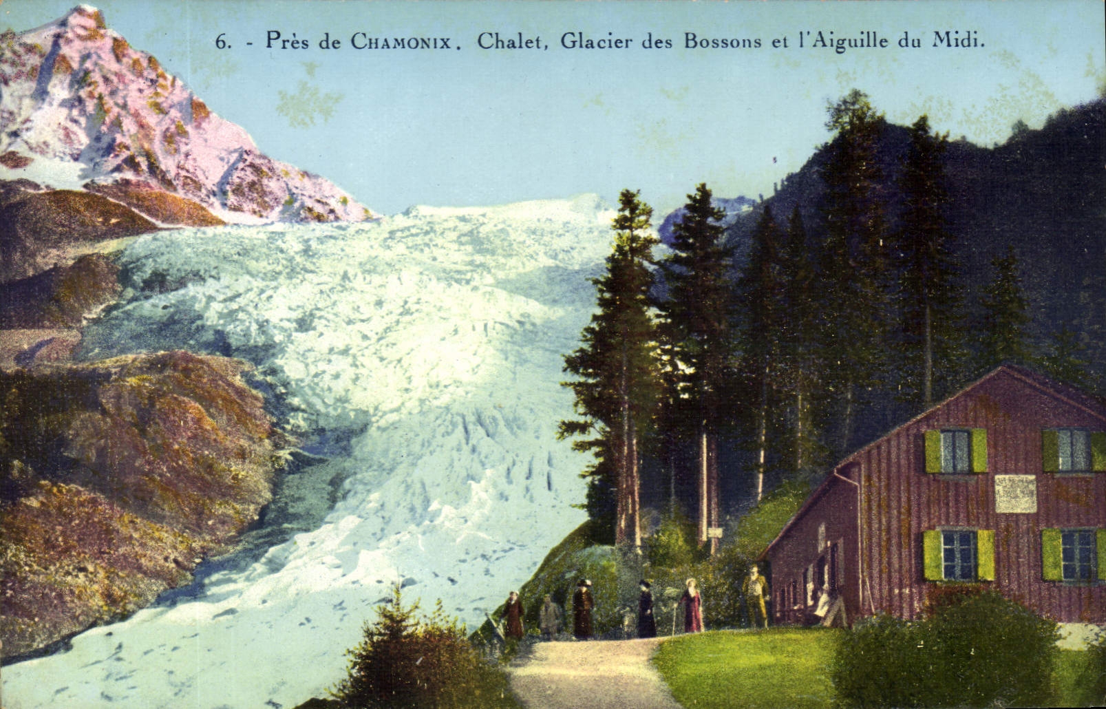 Nahe Chamonix - Chalet, Gletscher des Bossons und Aiguille du Midi