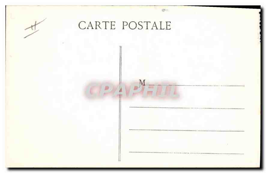 CPA Mont Blanc Chalet Chapelle — Verso