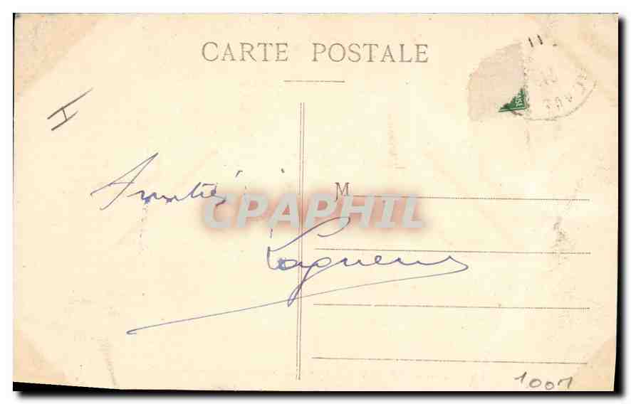 Vintage Postcard Chamonix Crossing of the Bossons Glacier Alpinism — Back