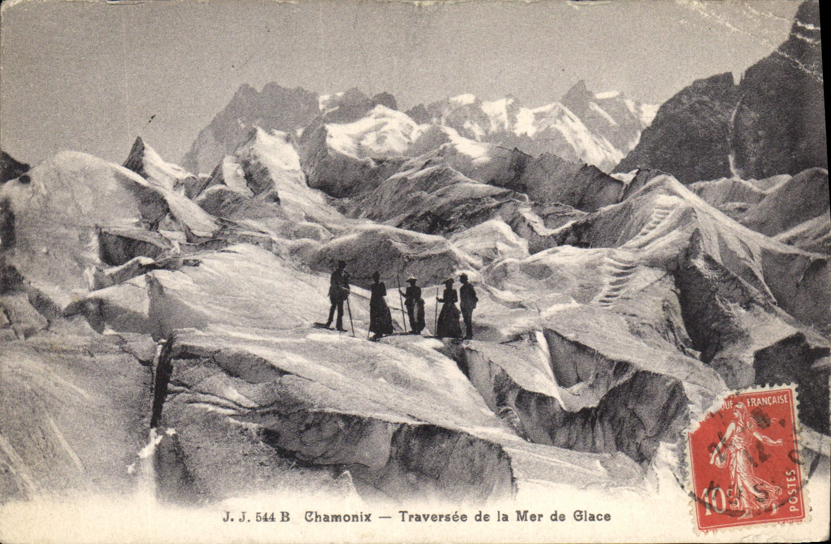 CPA Chamonix Traverse de la Mer de Glace Alpinisme