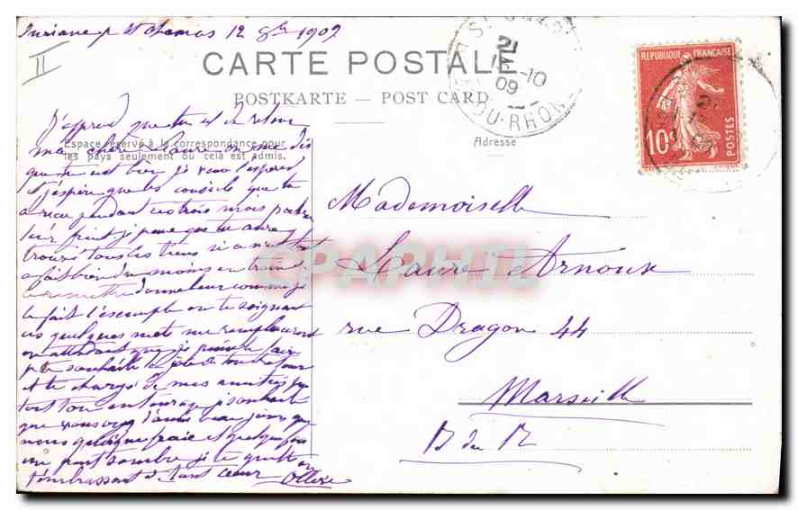 Glacier des Bossons and Mont Blanc — Phototypie Co., Nauchâtel — n° 8642 — Back