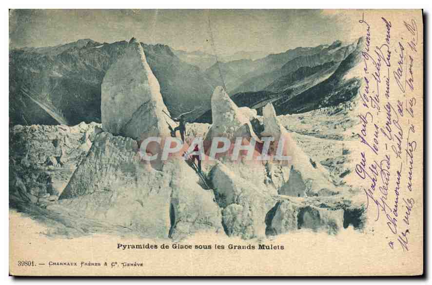 Eispyramiden unter den Grand Mulets — Chamaux Frères & Cie Genf, Nr. 39801