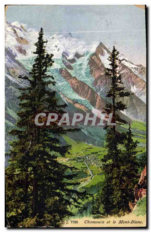 Chamonix et le Mont-Blanc — J. J. 7728 — Julien frères, Genève