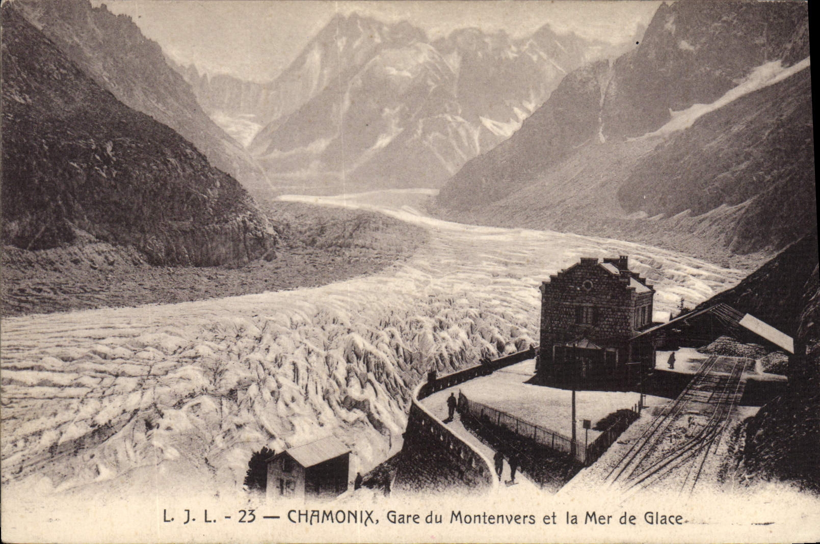 Chamonix — Gare du Montenvers et la Mer de Glace — L. J. L. - 23