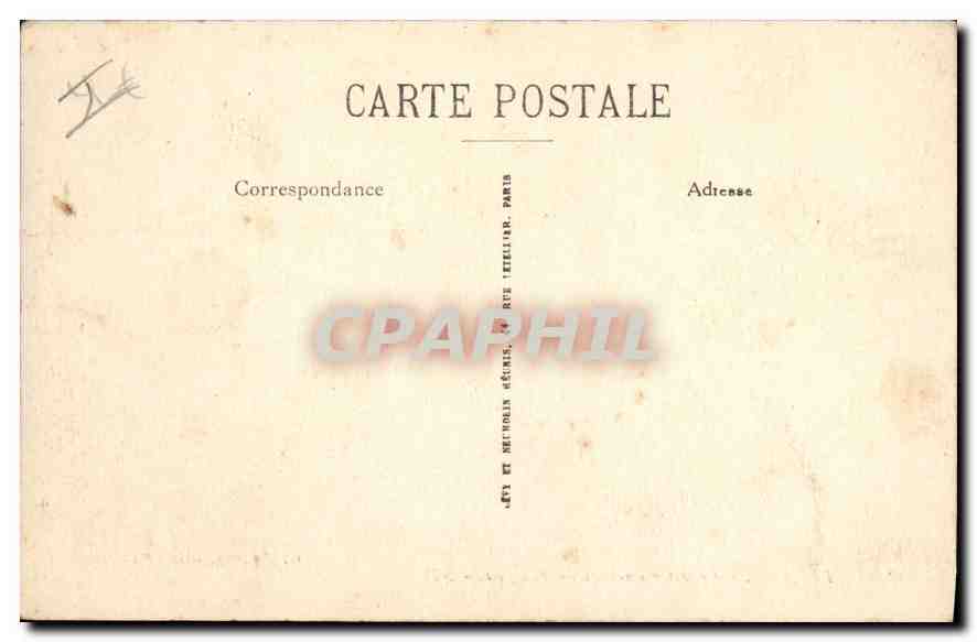 CPA Fecamp La Jetee un jour de Tempete  — Rückseite