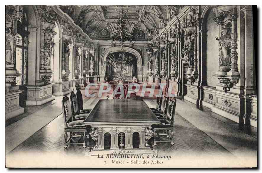 CPA La Benedictine a Fecamp Musee Salle des Abbes 