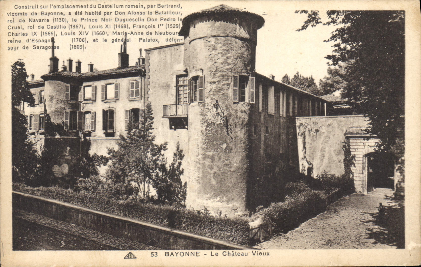 CPA Bayonne Le Chateau Vieux 