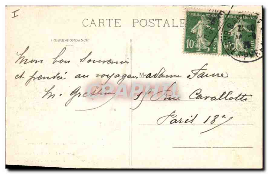 CPA Bayonne La Barre Sortie de Bateau et Tempete  — Verso