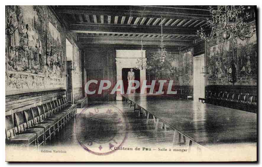 CPA Chateau de Pau Salle a manger 