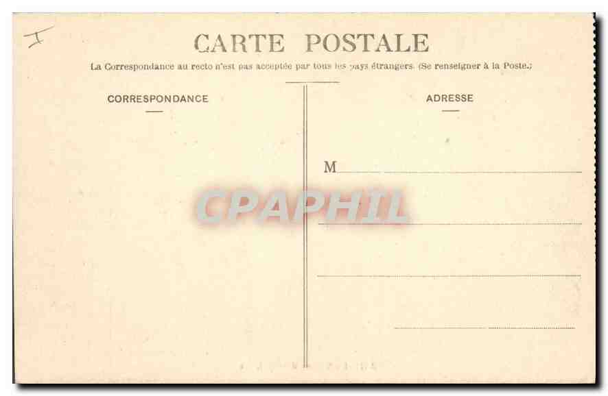 CPA Pau La Chaine des Pyrenees  — Rückseite