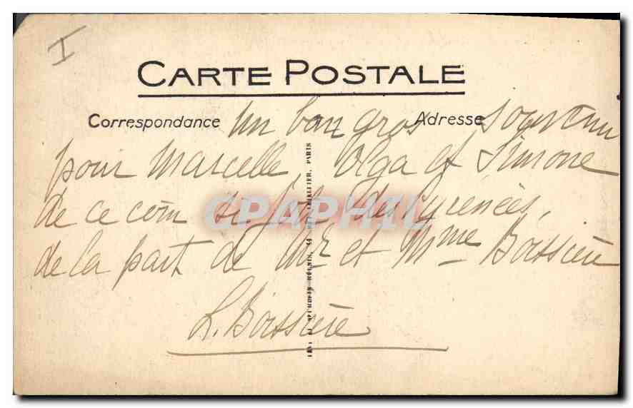 CPA Pau Entree du Chateau Cour d'Honneur  — Verso