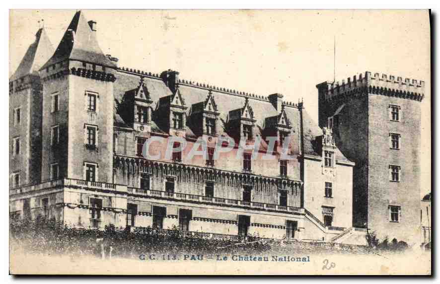 Pau — Le Château National — Carrache, éditeur, n° 113