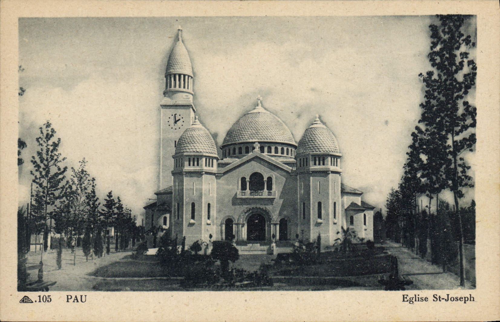 Église Saint-Joseph — Pau — série .105 — éditeur CPA