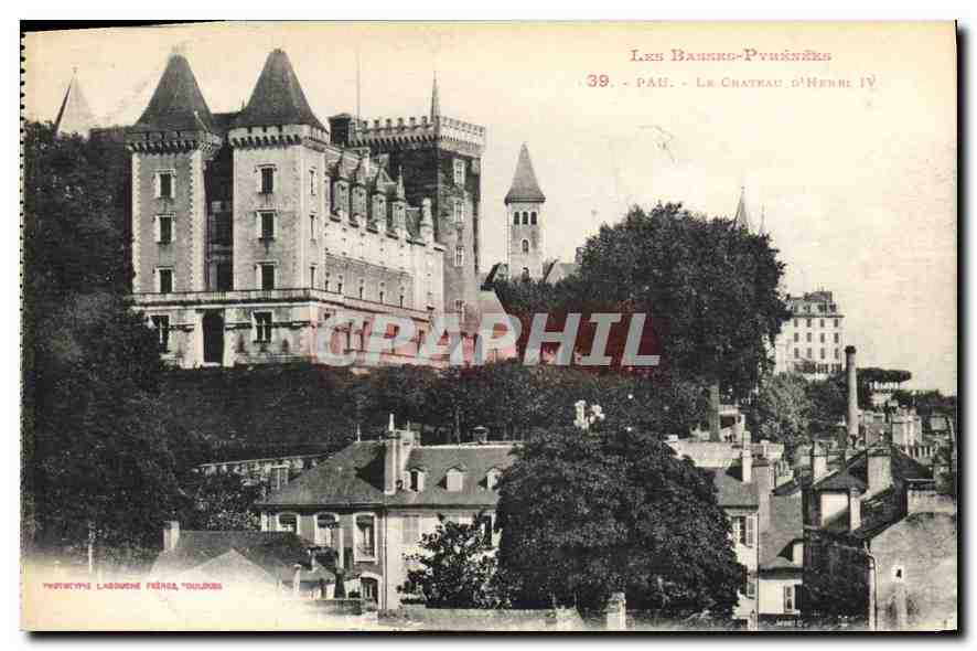 CPA Les Basses Pyrenees Pau Le Chateau D'Henri IV 