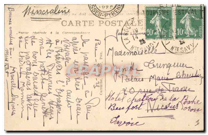 Pau — Le Château Henri IV et le Gave — Rückseite