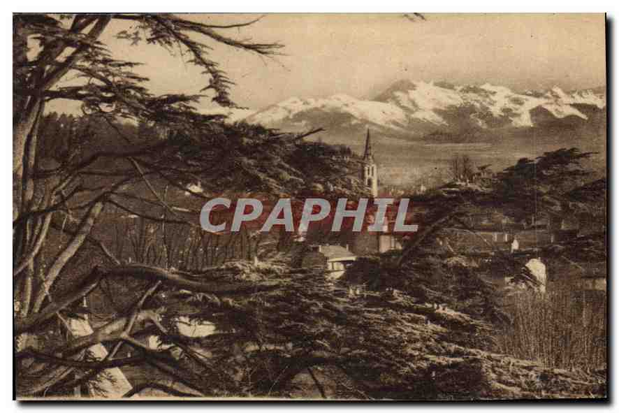 Le Pic du Midi de Bigorre — vu du Parc Beaumont — Héliogravure Labouche Frères, Toulouse