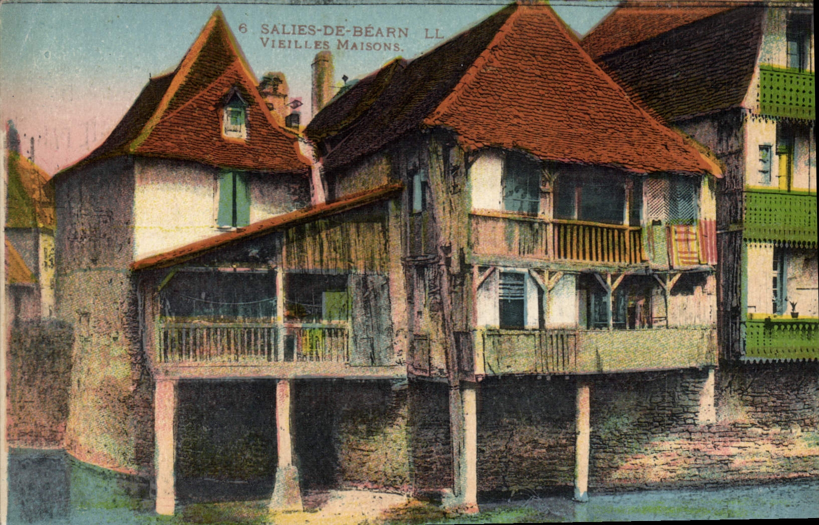 Salies-de-Béarn — Vecchie Case — LL