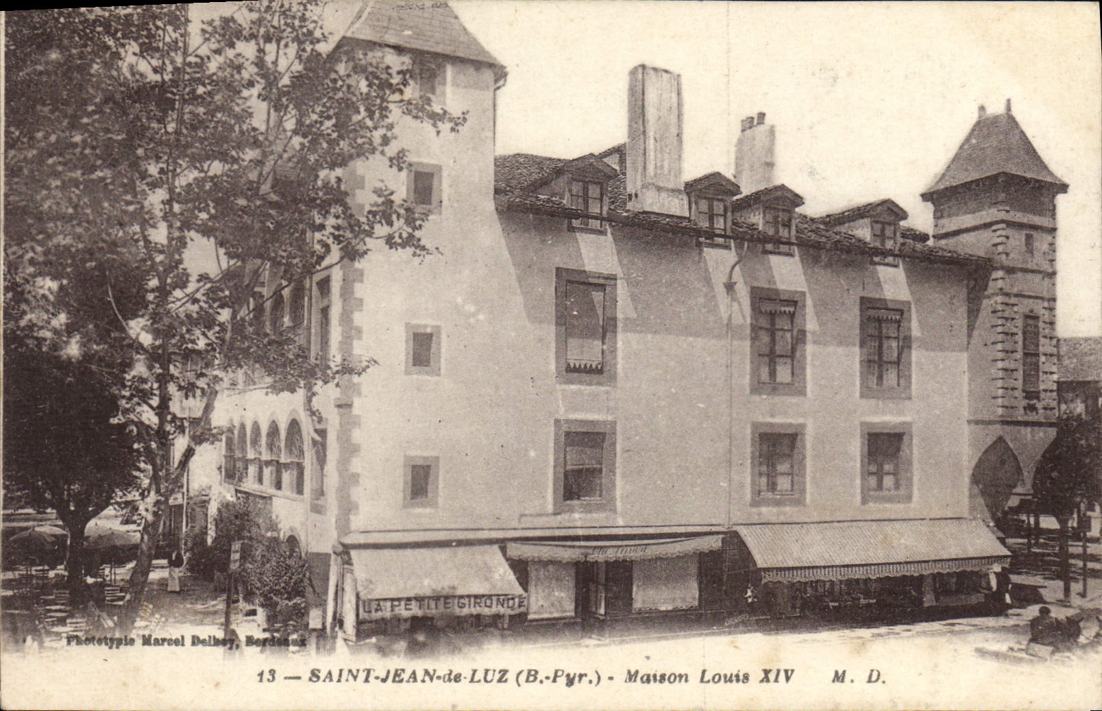Saint-Jean-de-Luz (B.-Pyr.) — Maison Louis XIV — Phototypie Marcel Delbey, Bordeaux