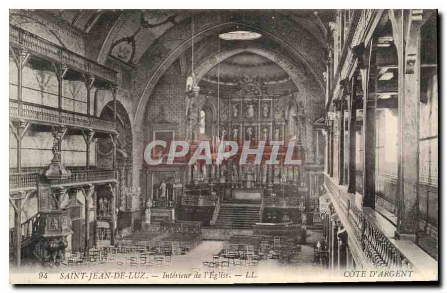 Saint-Jean-de-Luz — Intérieur de l'Église — Cote d'Argent, n°94