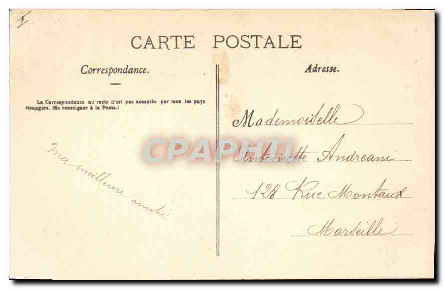 CPA Eaux Chaudes Pont d'Enfer  — Rückseite
