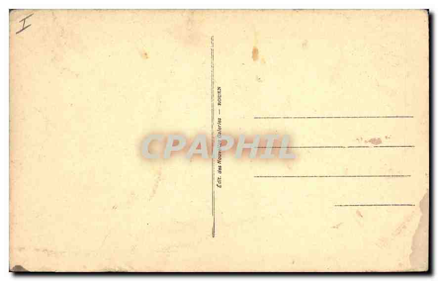CPA Rouen Vieilles Maisons Rue Saint Romain  — Verso