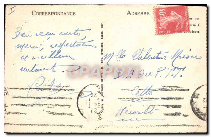 CPA Rouen Vieille Maison Rue Saint Romain  — Rückseite