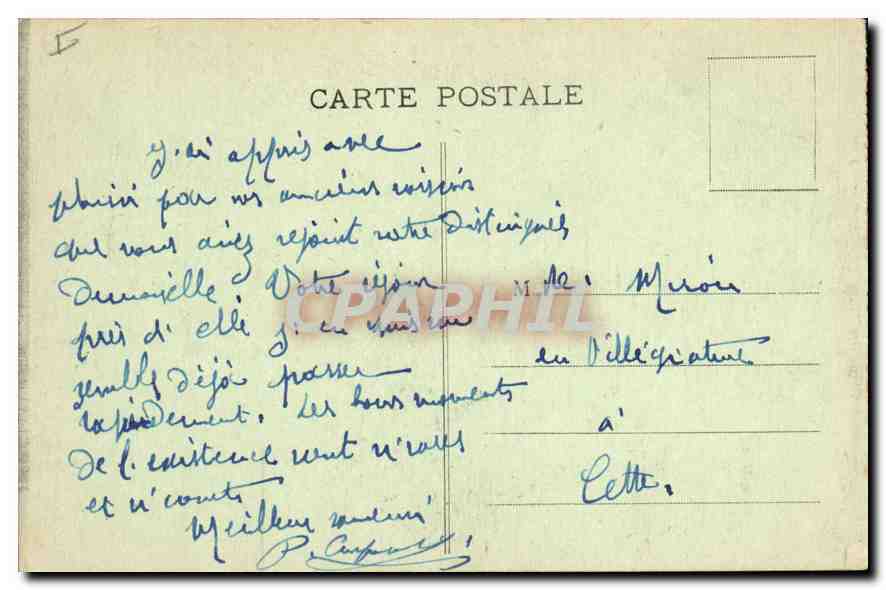 CPA Rouen La Gross Horlogee  — Verso