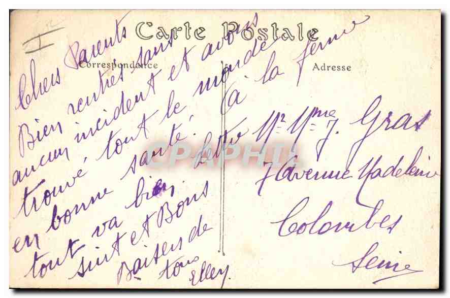 CPA Rouen Vieille Maison Rue Saint Romain  — Verso