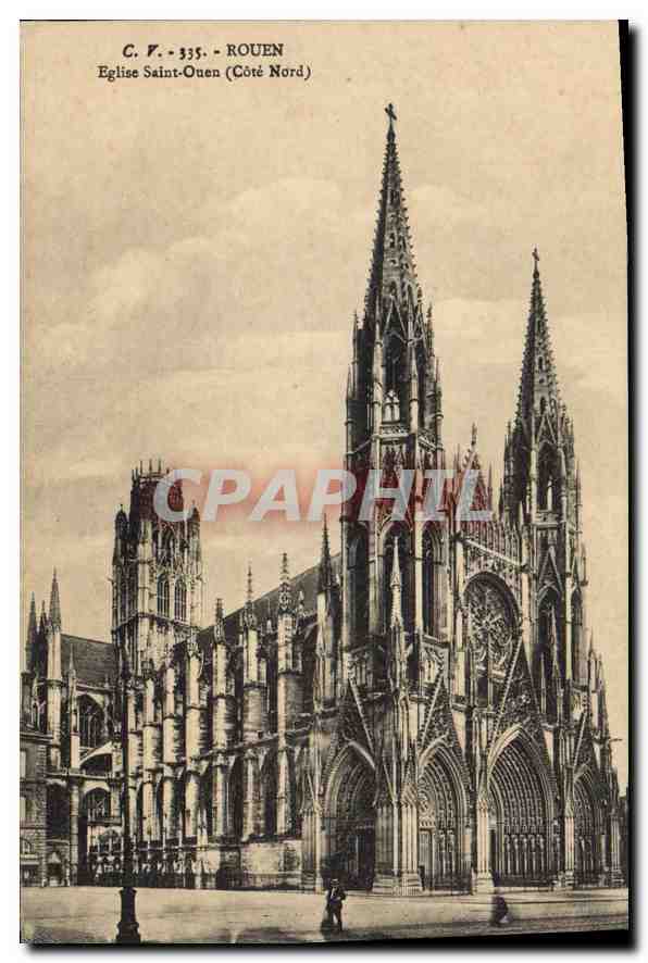 CPA Rouen Eglise Saint Ouen Cote Nord 