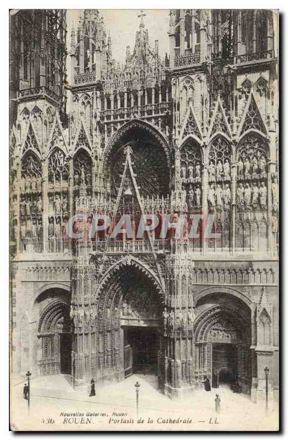 CPA Rouen Portails de la Cathedrale 