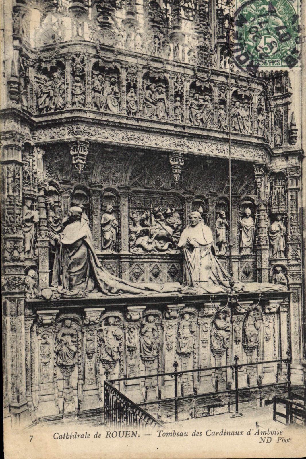 CPA Catherale de Rouen Tombeau des Cardinaux d'Amboise 