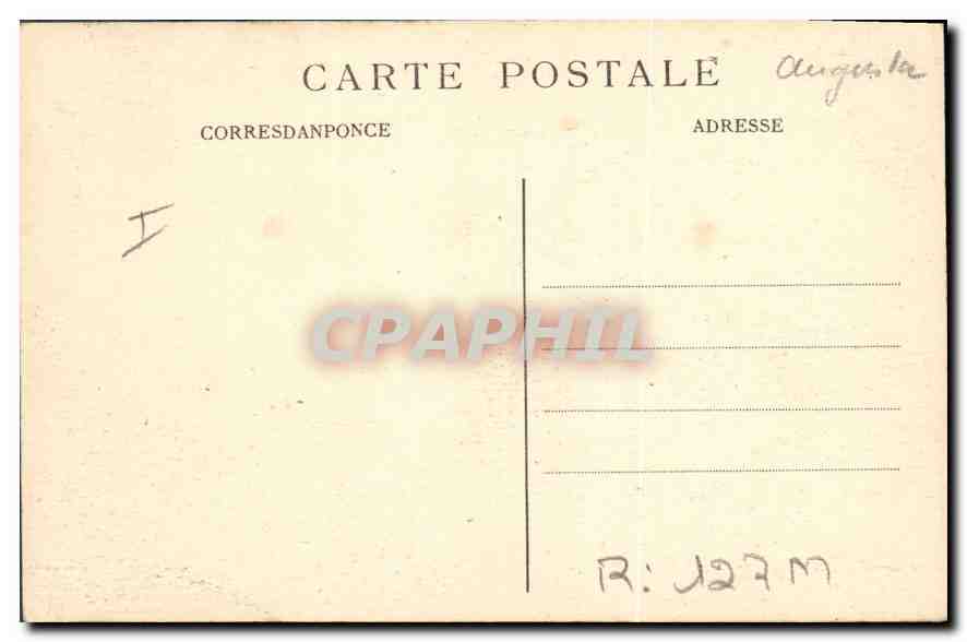 CPA Biarritz Effet de cague a la Digue du ocher de la Vierge  — Verso