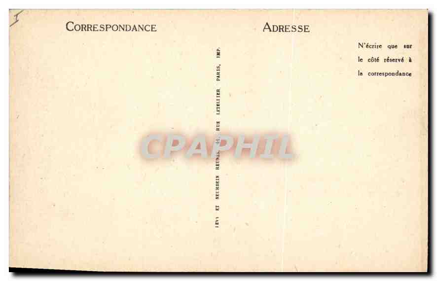 CPA Biarritz La Loge du Theatre  — Rückseite