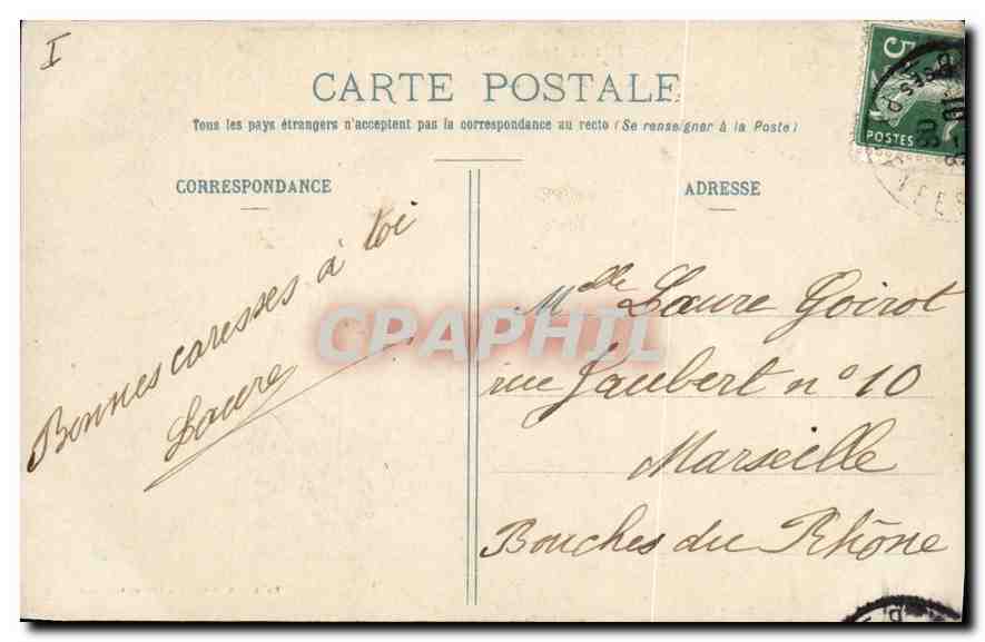 CPA Biarritz Pittoresque Vague sur  — Verso